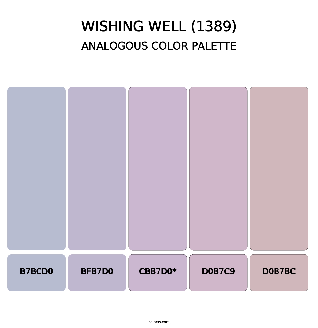 Wishing Well (1389) - Analogous Color Palette