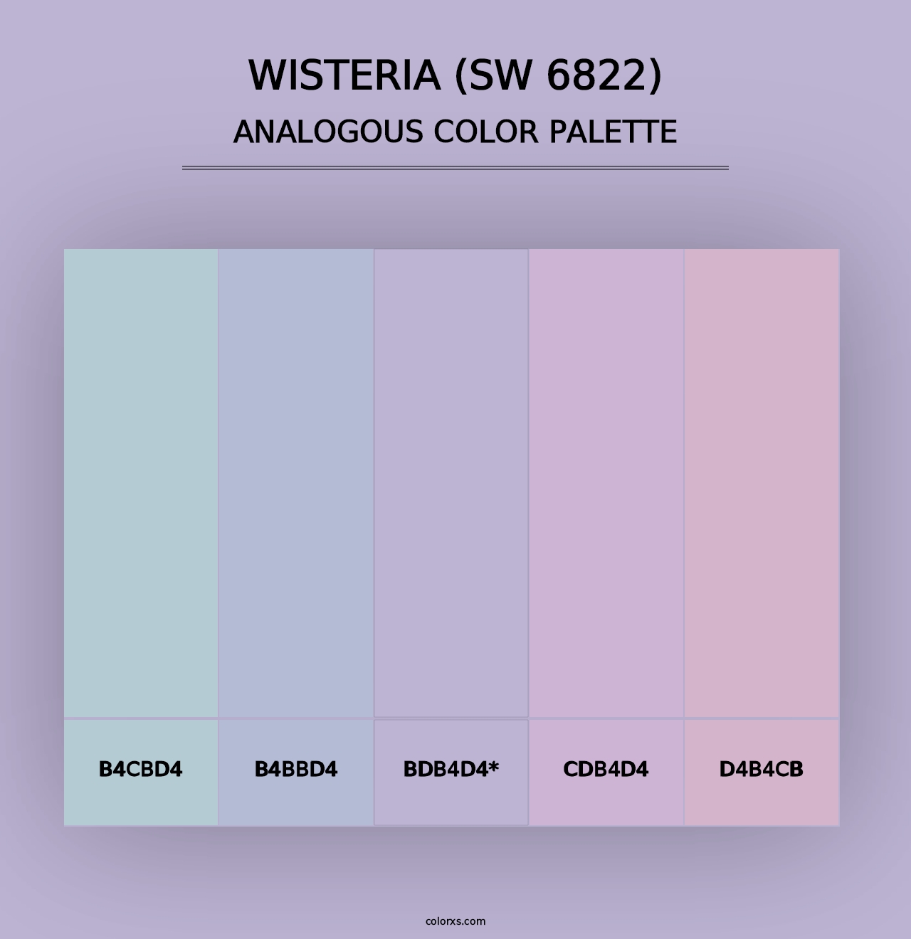 Wisteria (SW 6822) - Analogous Color Palette