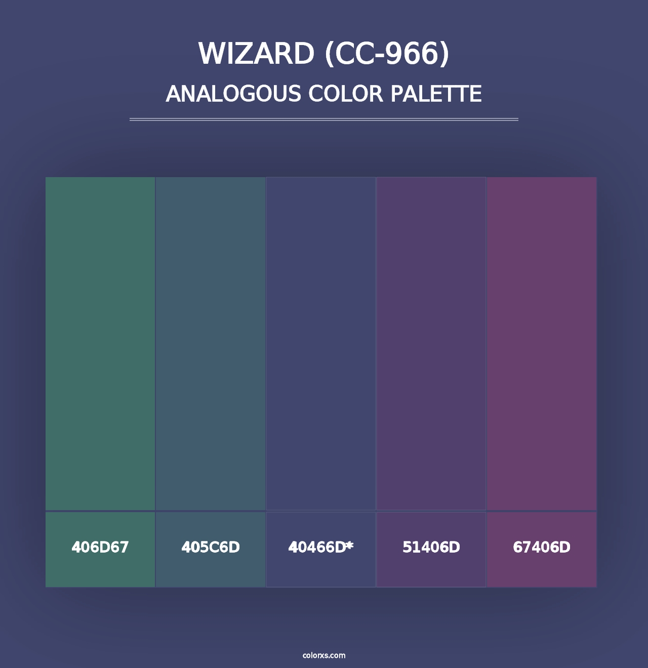 Wizard (CC-966) - Analogous Color Palette