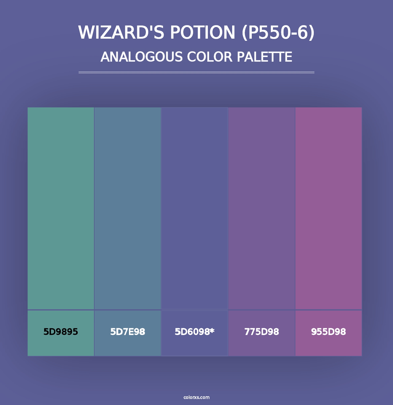 Wizard'S Potion (P550-6) - Analogous Color Palette