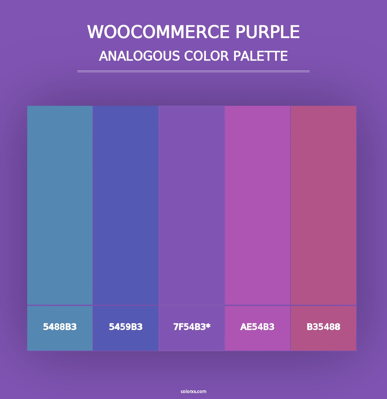 WooCommerce Purple - Analogous Color Palette