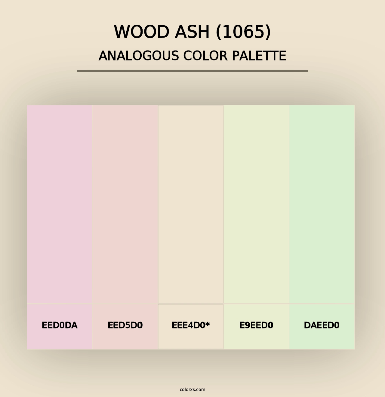 Wood Ash (1065) - Analogous Color Palette