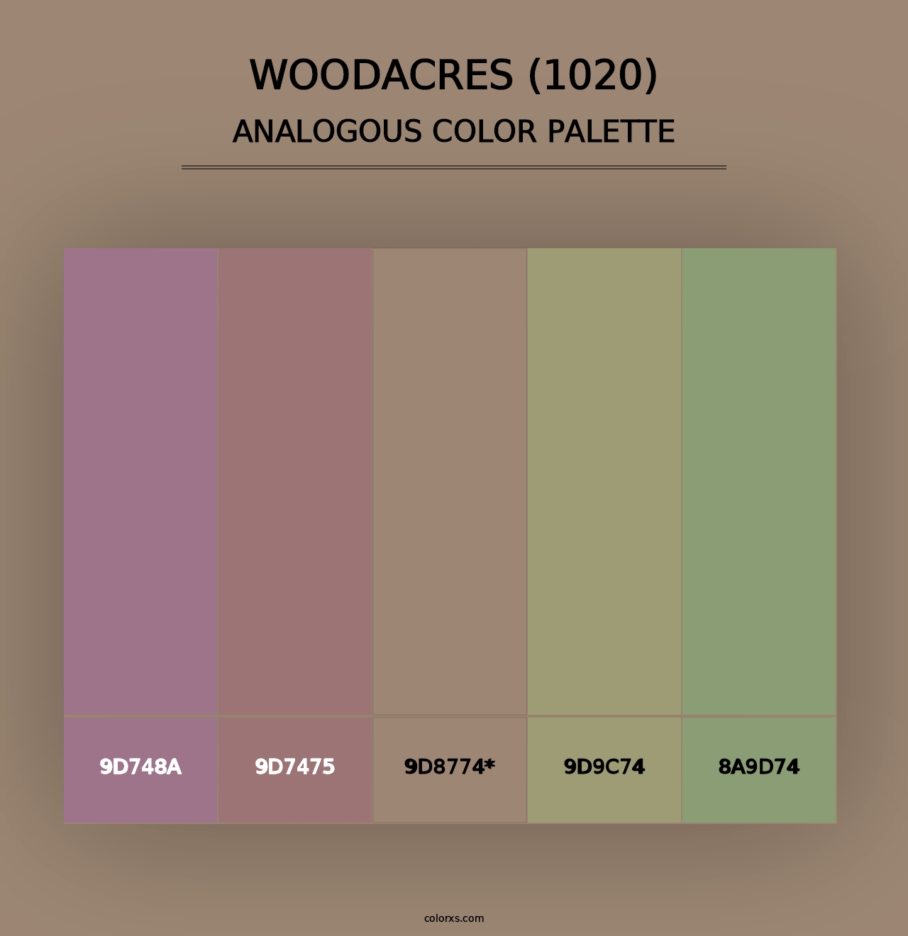 Woodacres (1020) - Analogous Color Palette