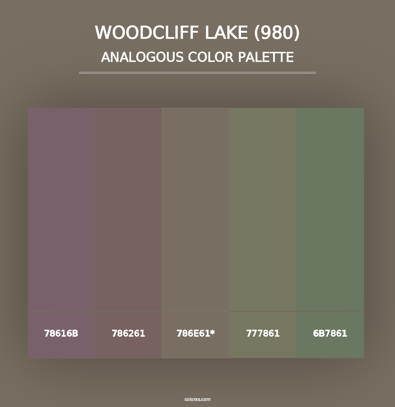 Woodcliff Lake (980) - Analogous Color Palette