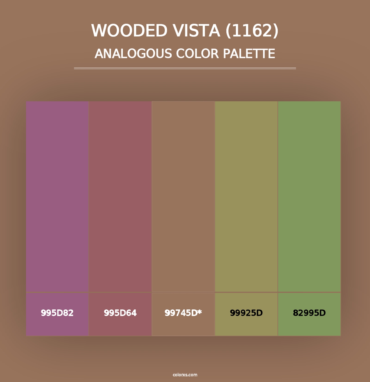 Wooded Vista (1162) - Analogous Color Palette