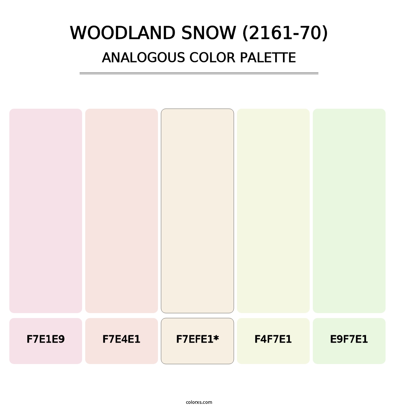 Woodland Snow (2161-70) - Analogous Color Palette