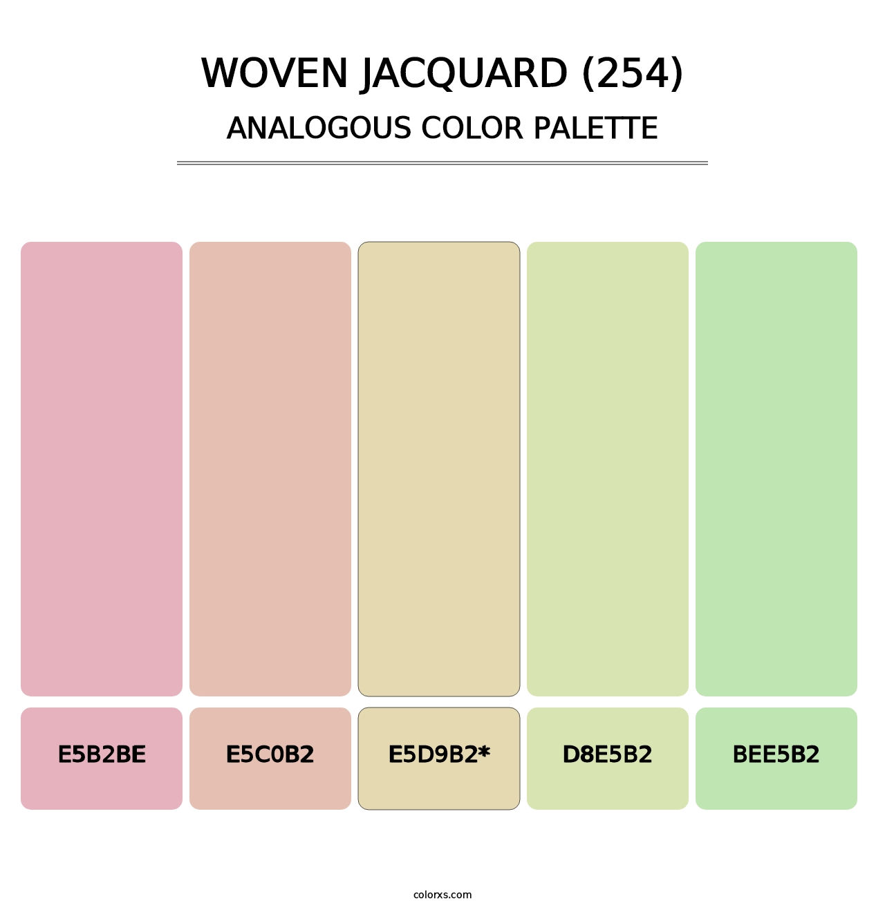 Woven Jacquard (254) - Analogous Color Palette