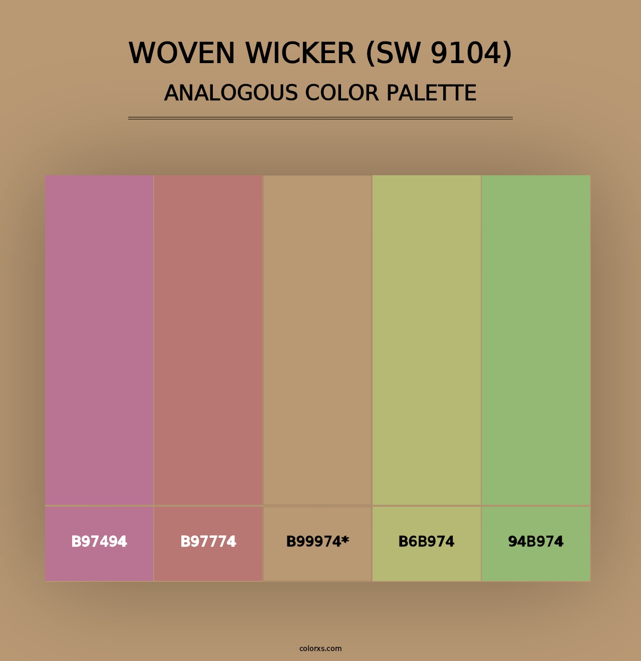 Woven Wicker (SW 9104) - Analogous Color Palette