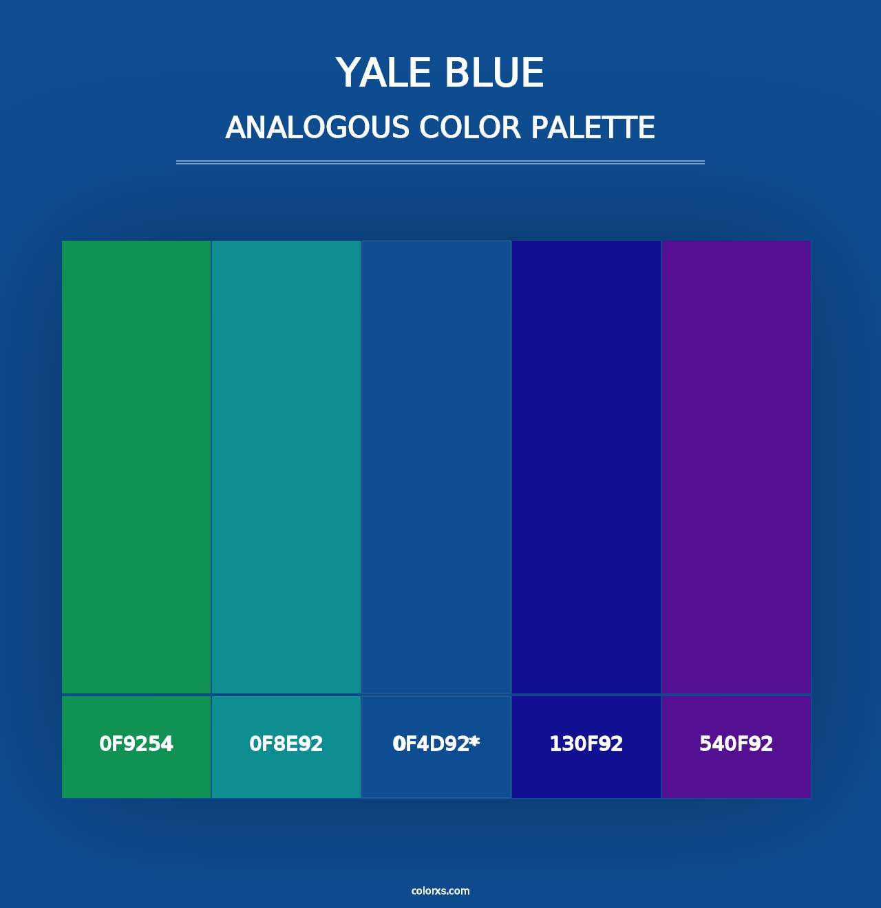 Yale Blue - Analogous Color Palette