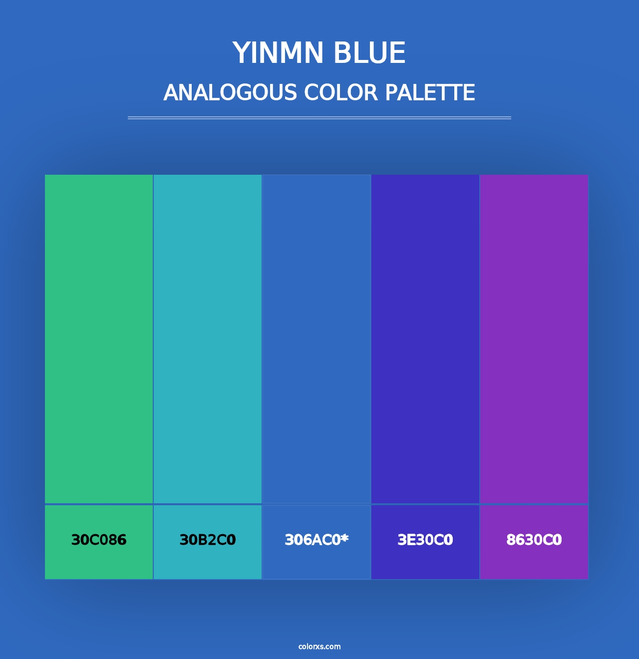 YInMn Blue - Analogous Color Palette