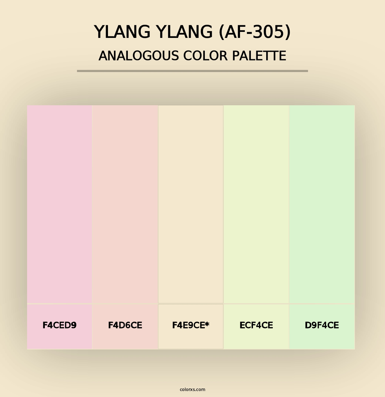 Ylang Ylang (AF-305) - Analogous Color Palette