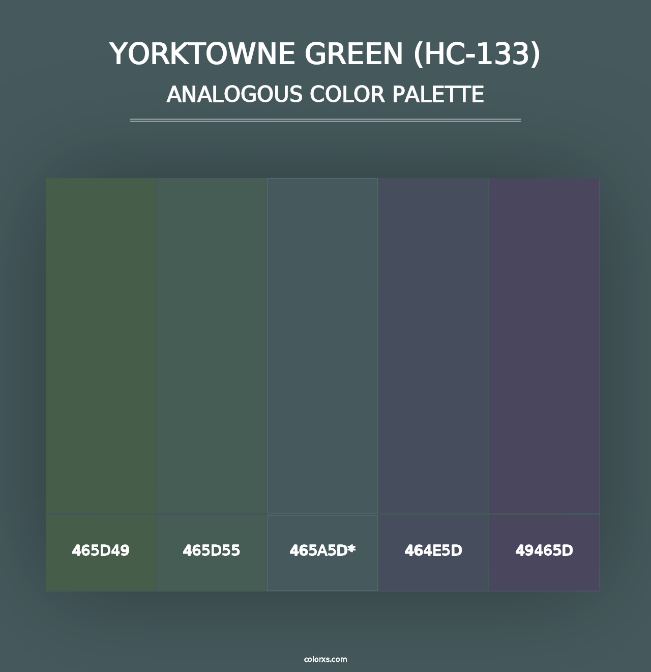 Yorktowne Green (HC-133) - Analogous Color Palette