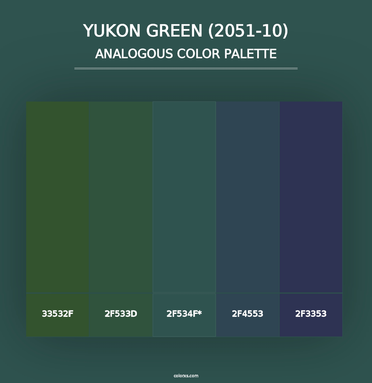 Yukon Green (2051-10) - Analogous Color Palette