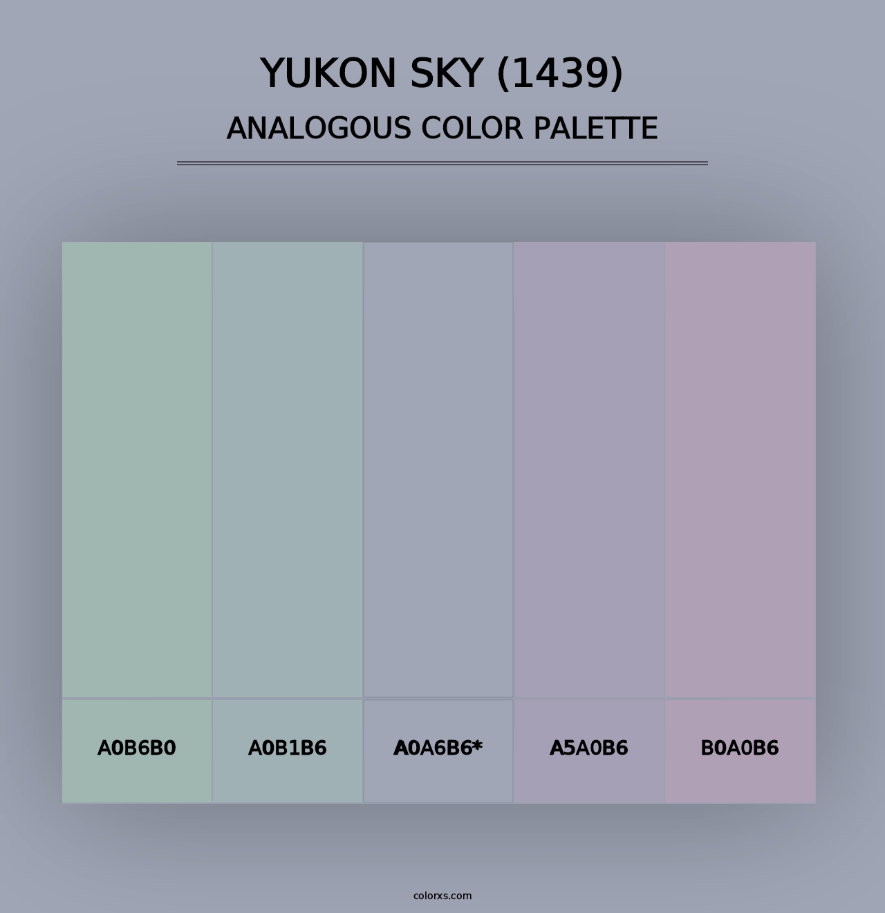 Yukon Sky (1439) - Analogous Color Palette