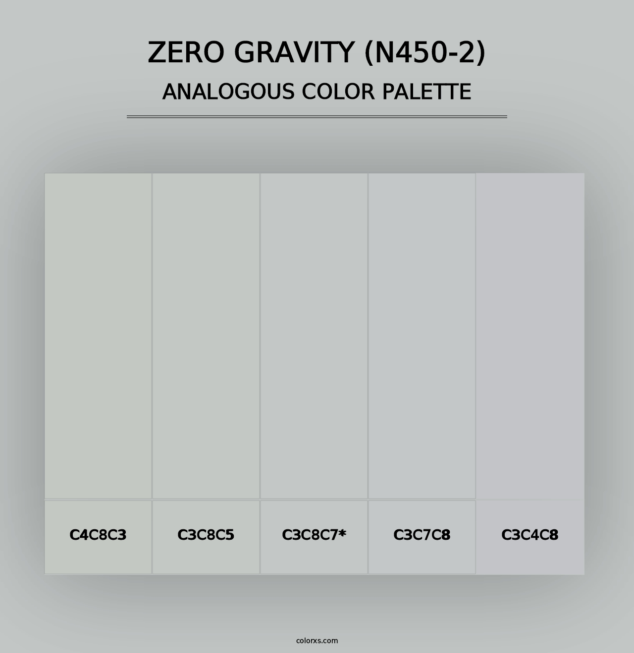 Zero Gravity (N450-2) - Analogous Color Palette