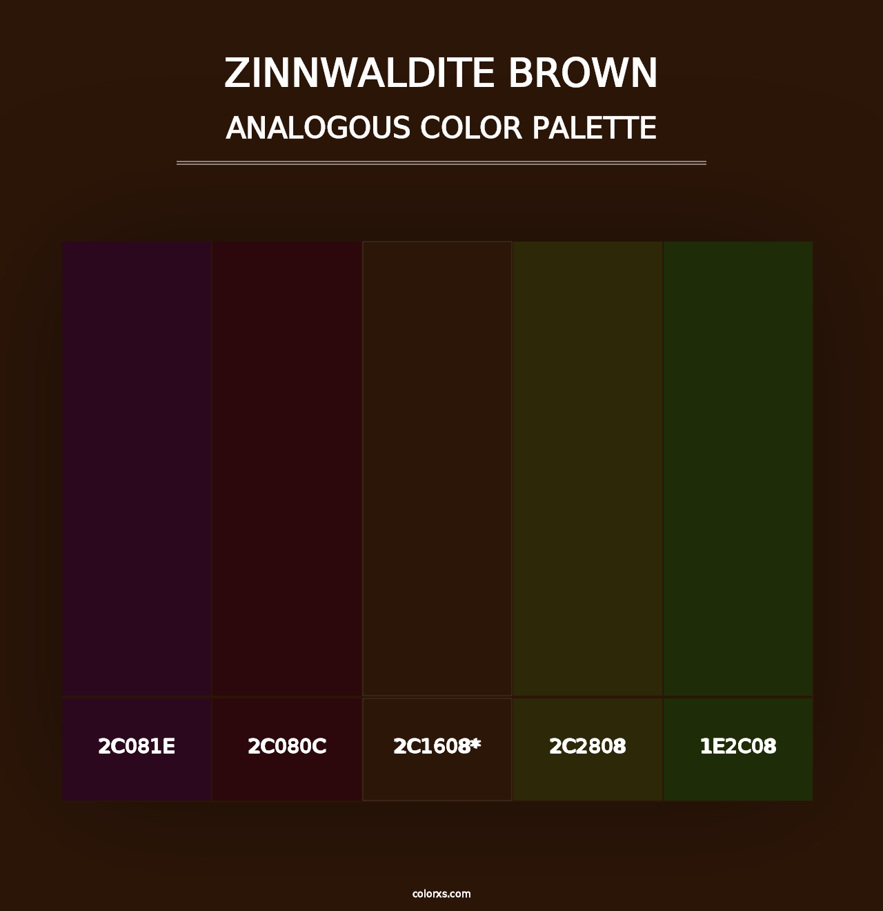 Zinnwaldite Brown - Analogous Color Palette