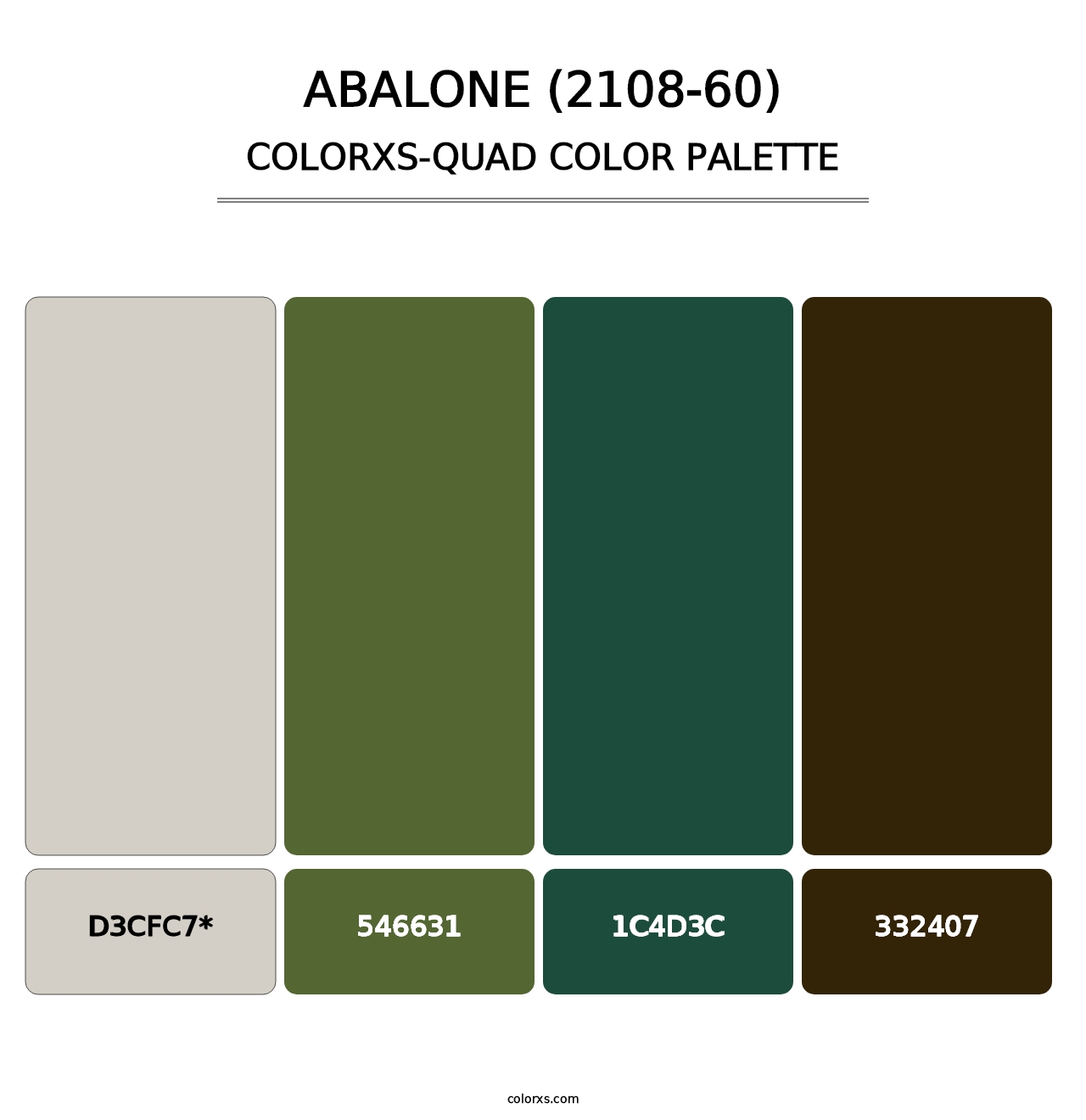 Abalone (2108-60) - Colorxs Quad Palette