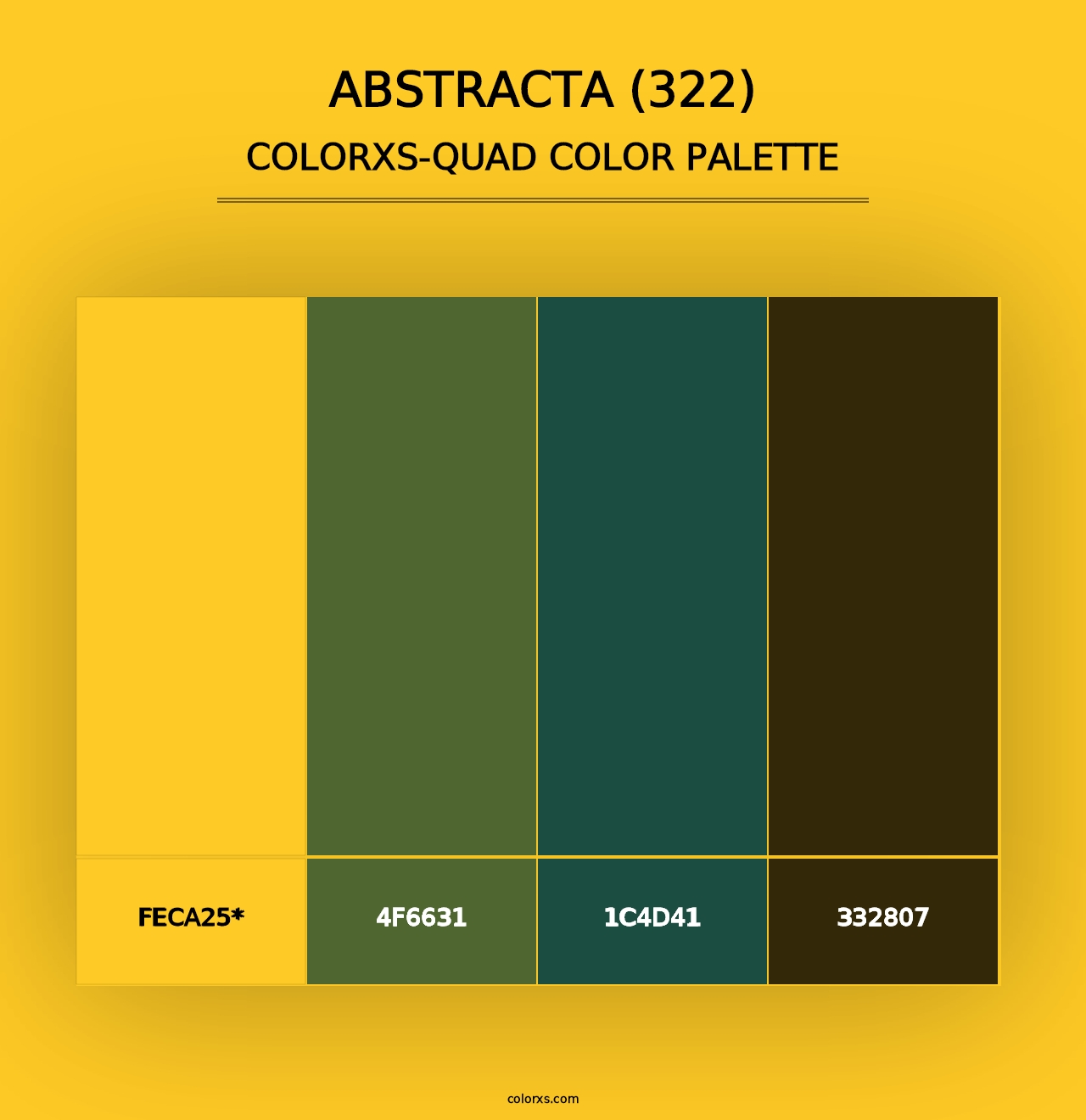 Abstracta (322) - Colorxs Quad Palette