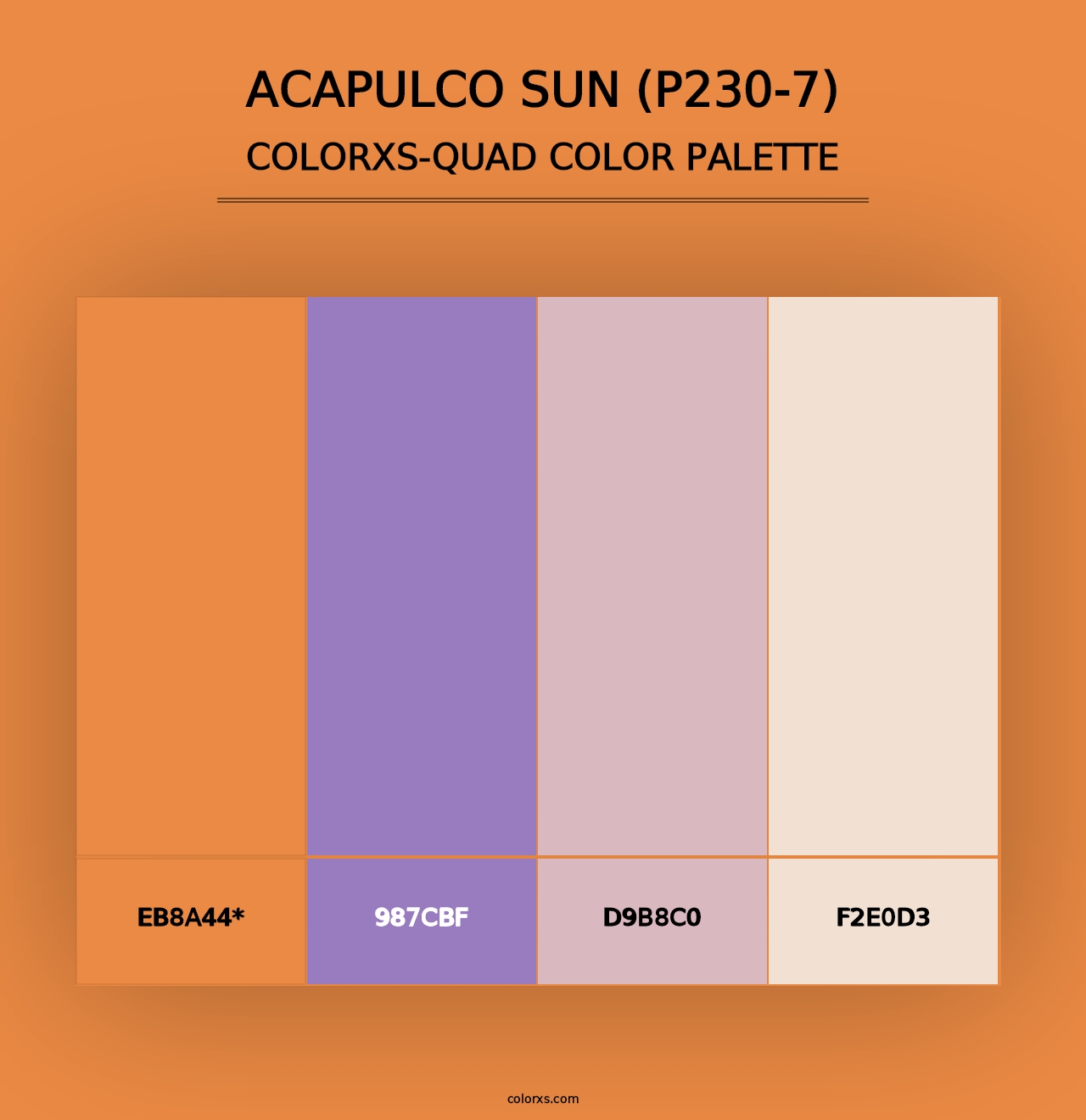 Acapulco Sun (P230-7) - Colorxs Quad Palette