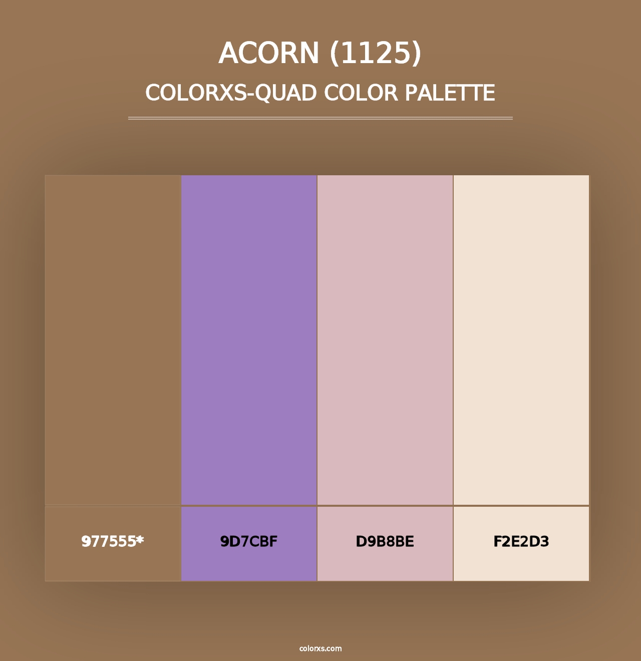 Acorn (1125) - Colorxs Quad Palette