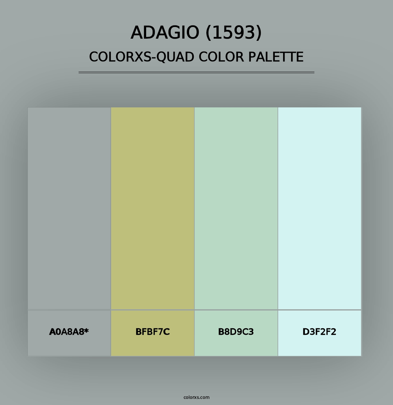 Adagio (1593) - Colorxs Quad Palette