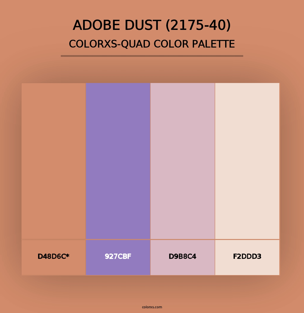 Adobe Dust (2175-40) - Colorxs Quad Palette