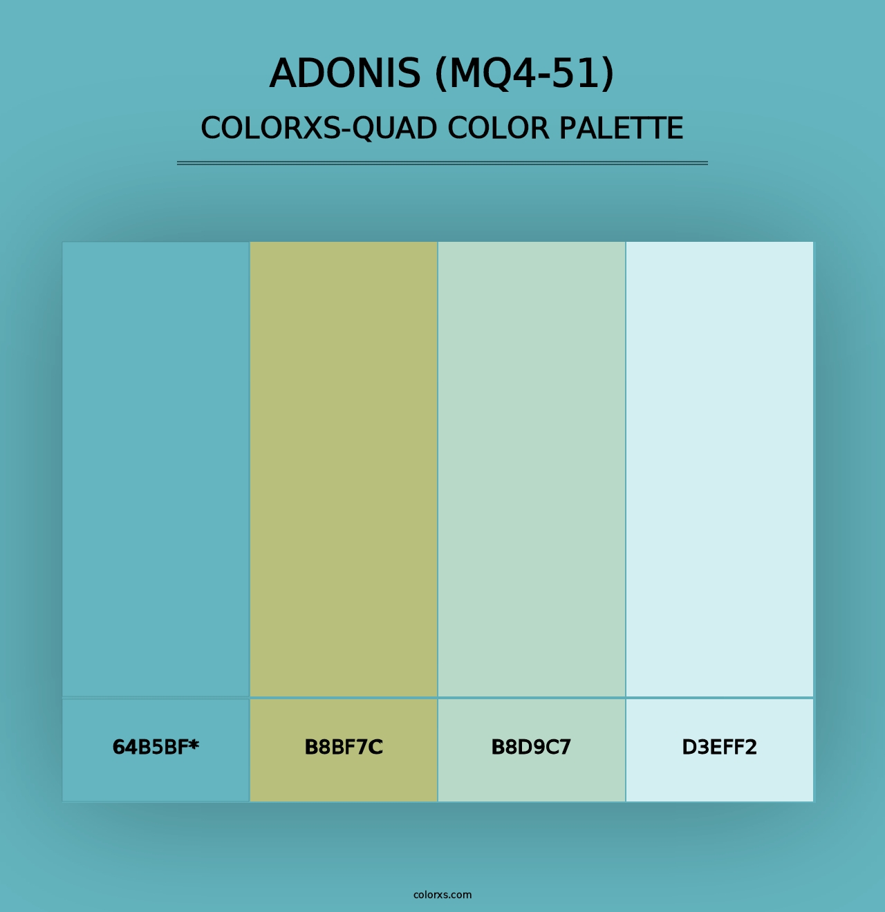 Adonis (MQ4-51) - Colorxs Quad Palette