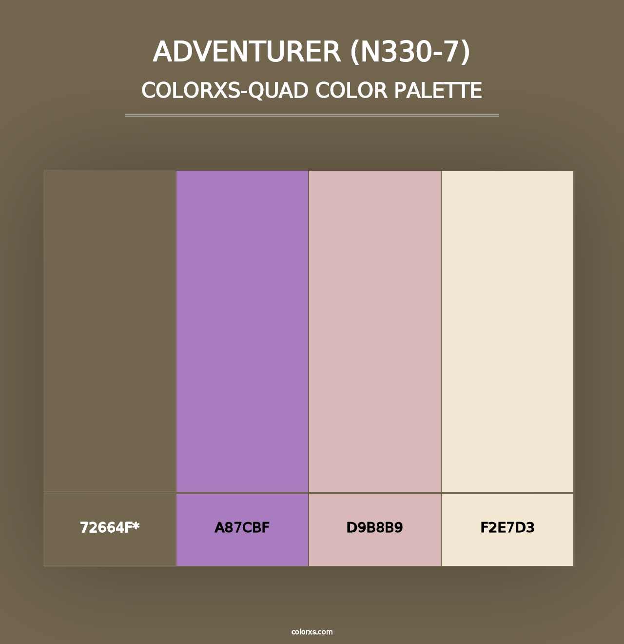 Adventurer (N330-7) - Colorxs Quad Palette