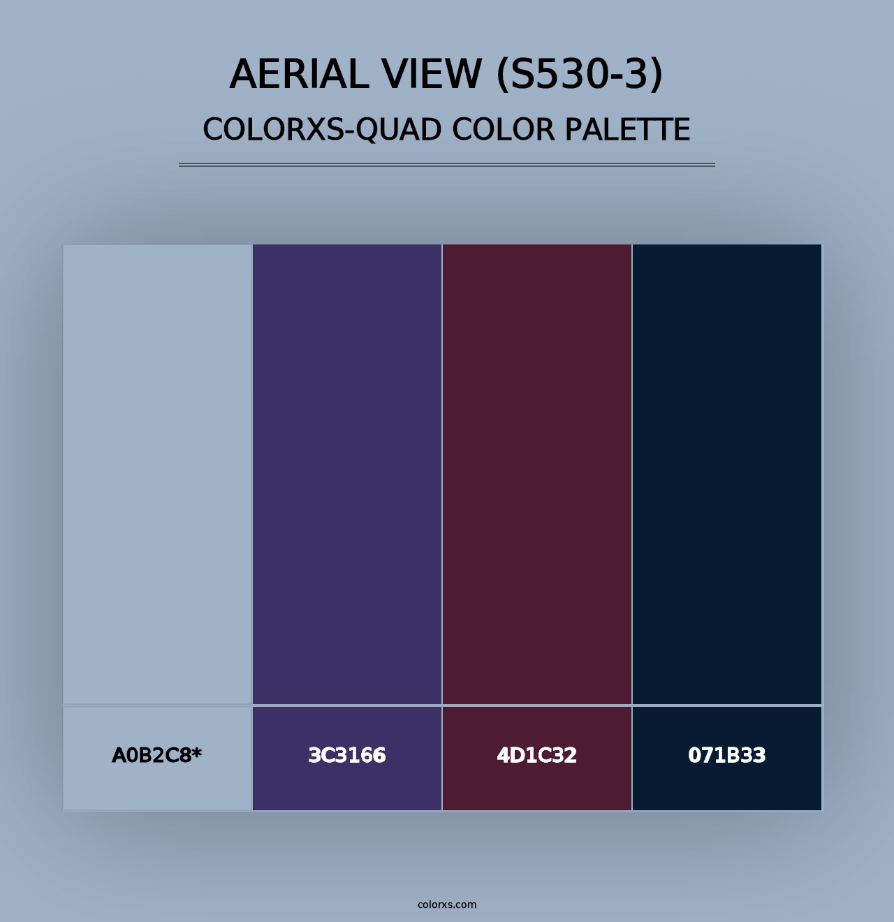 Aerial View (S530-3) - Colorxs Quad Palette