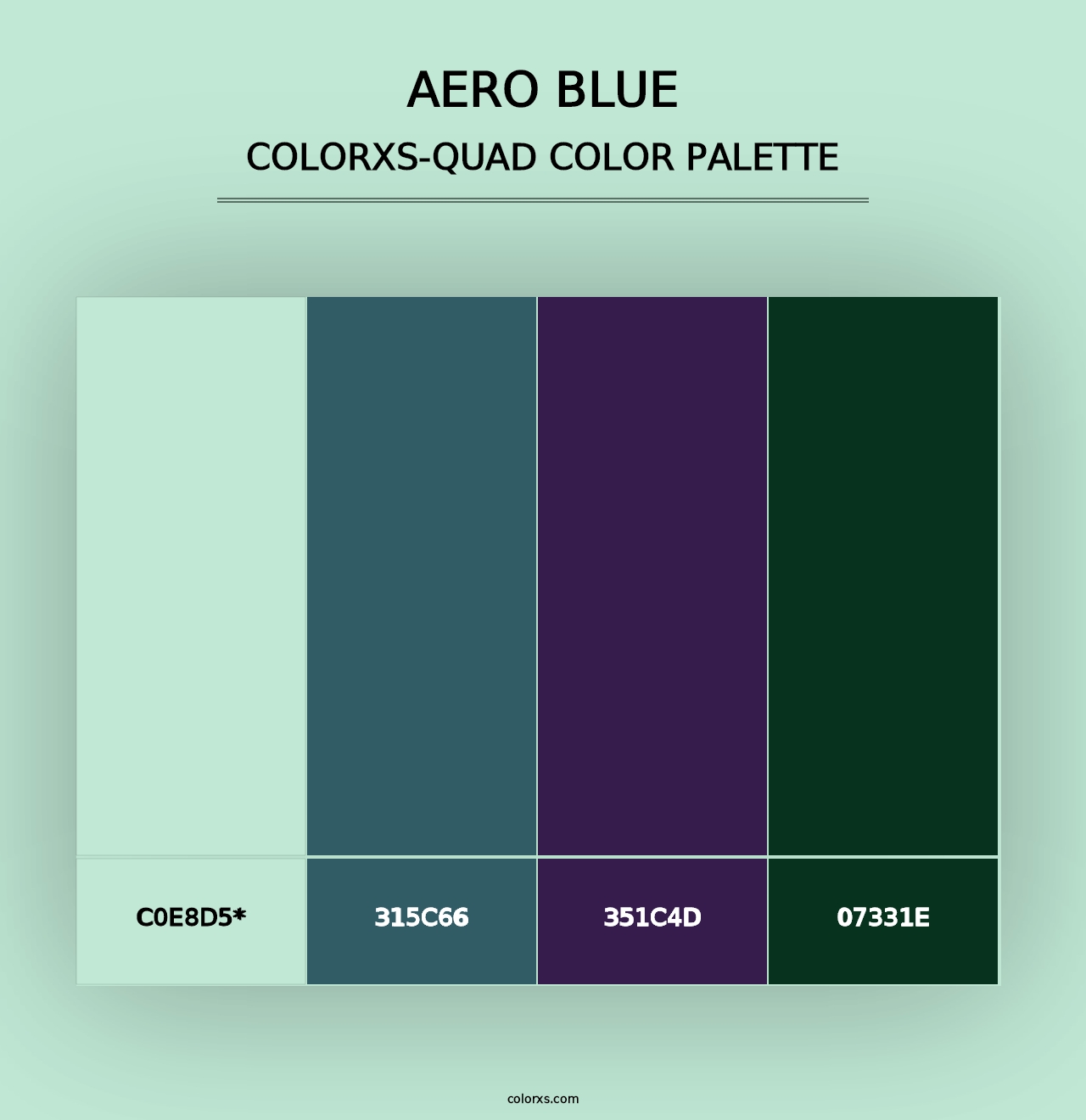 Aero Blue - Colorxs Quad Palette