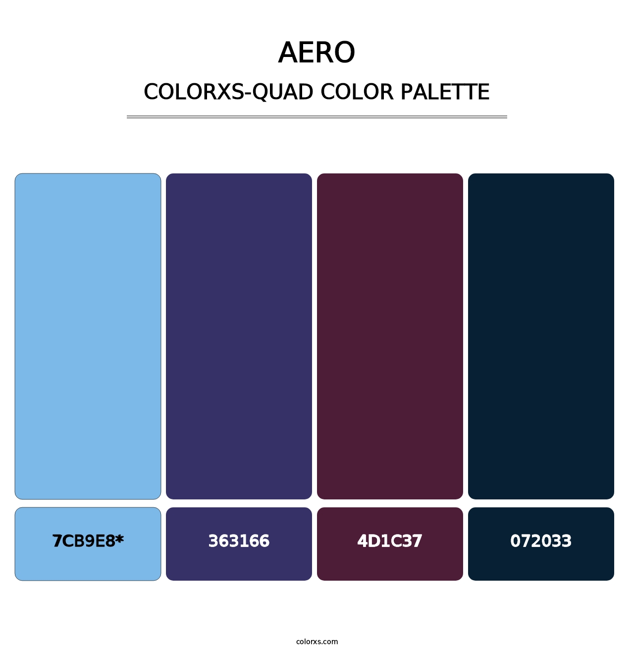 Aero - Colorxs Quad Palette