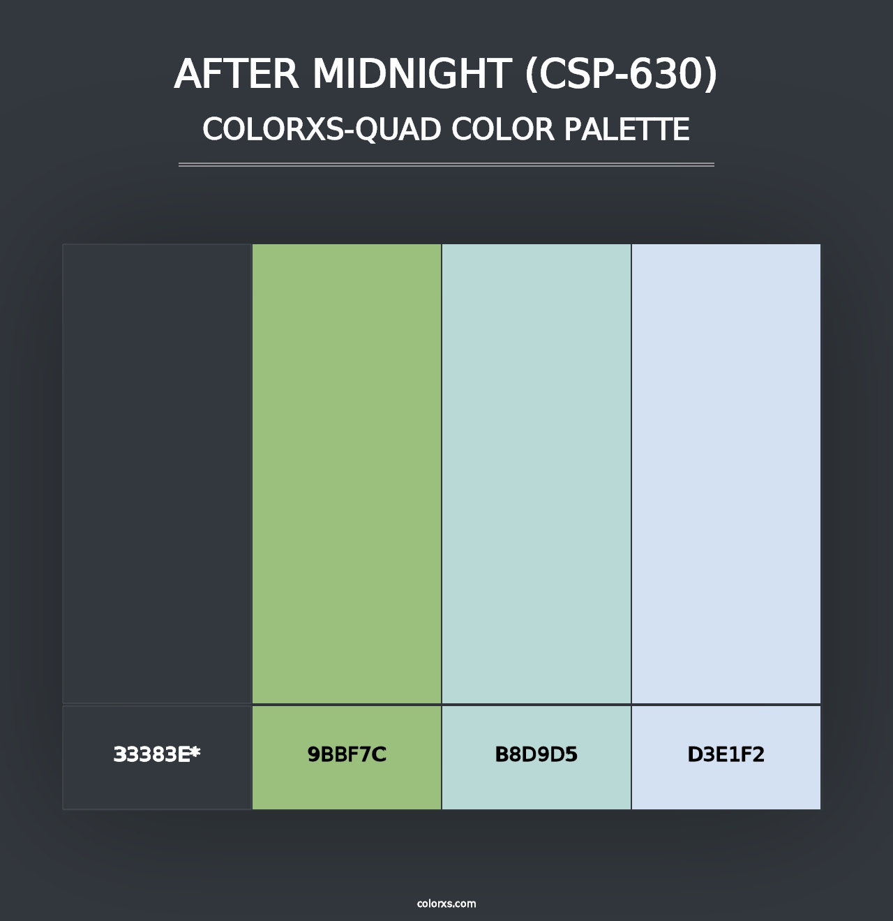 After Midnight (CSP-630) - Colorxs Quad Palette