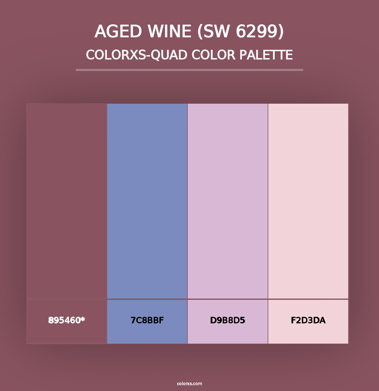 Aged Wine (SW 6299) - Colorxs Quad Palette