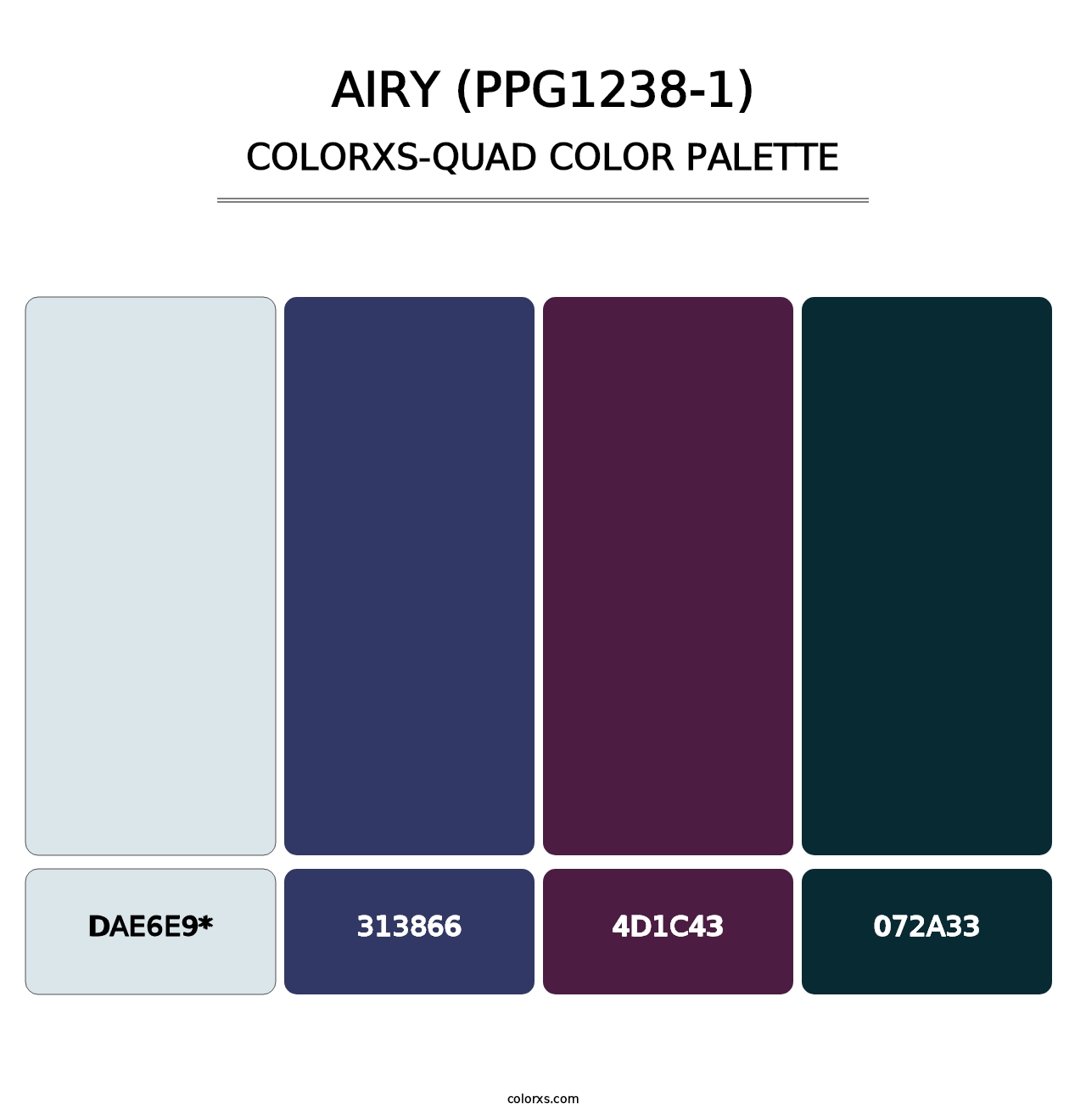 Airy (PPG1238-1) - Colorxs Quad Palette