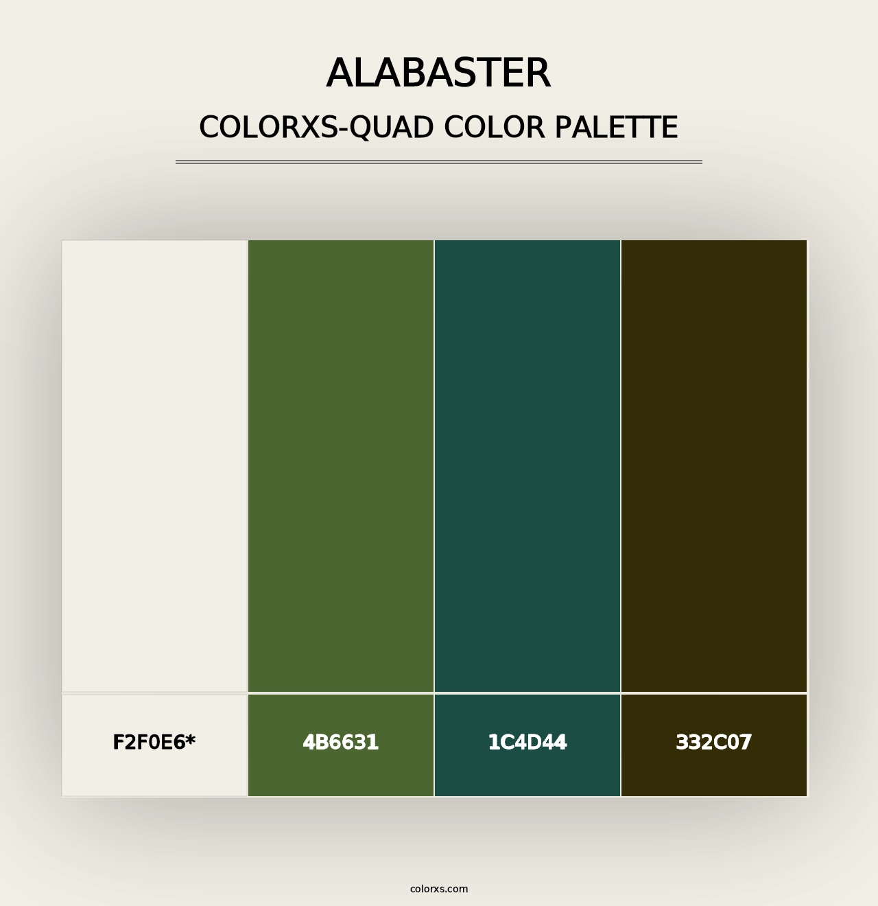 Alabaster - Colorxs Quad Palette