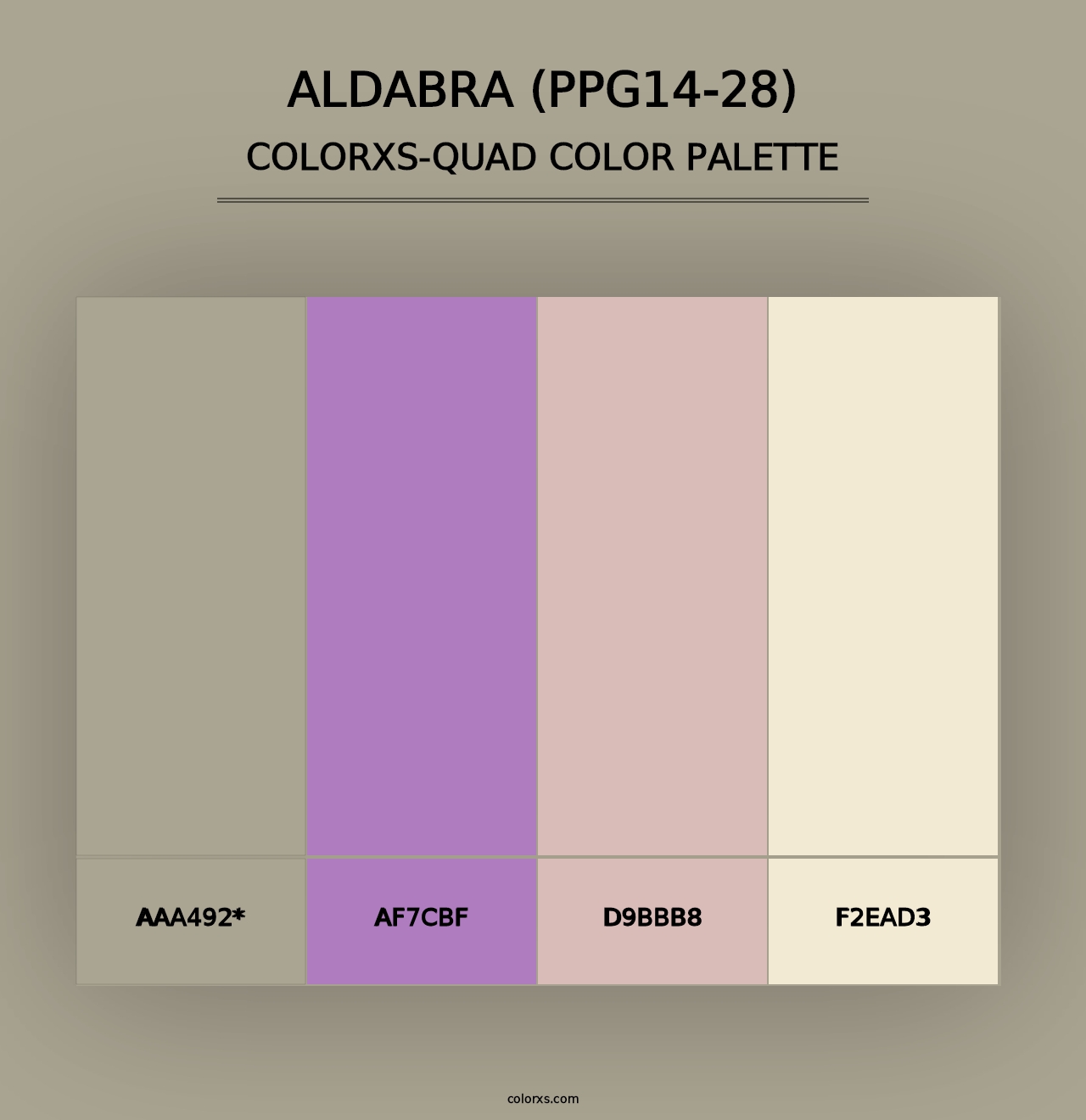 Aldabra (PPG14-28) - Colorxs Quad Palette