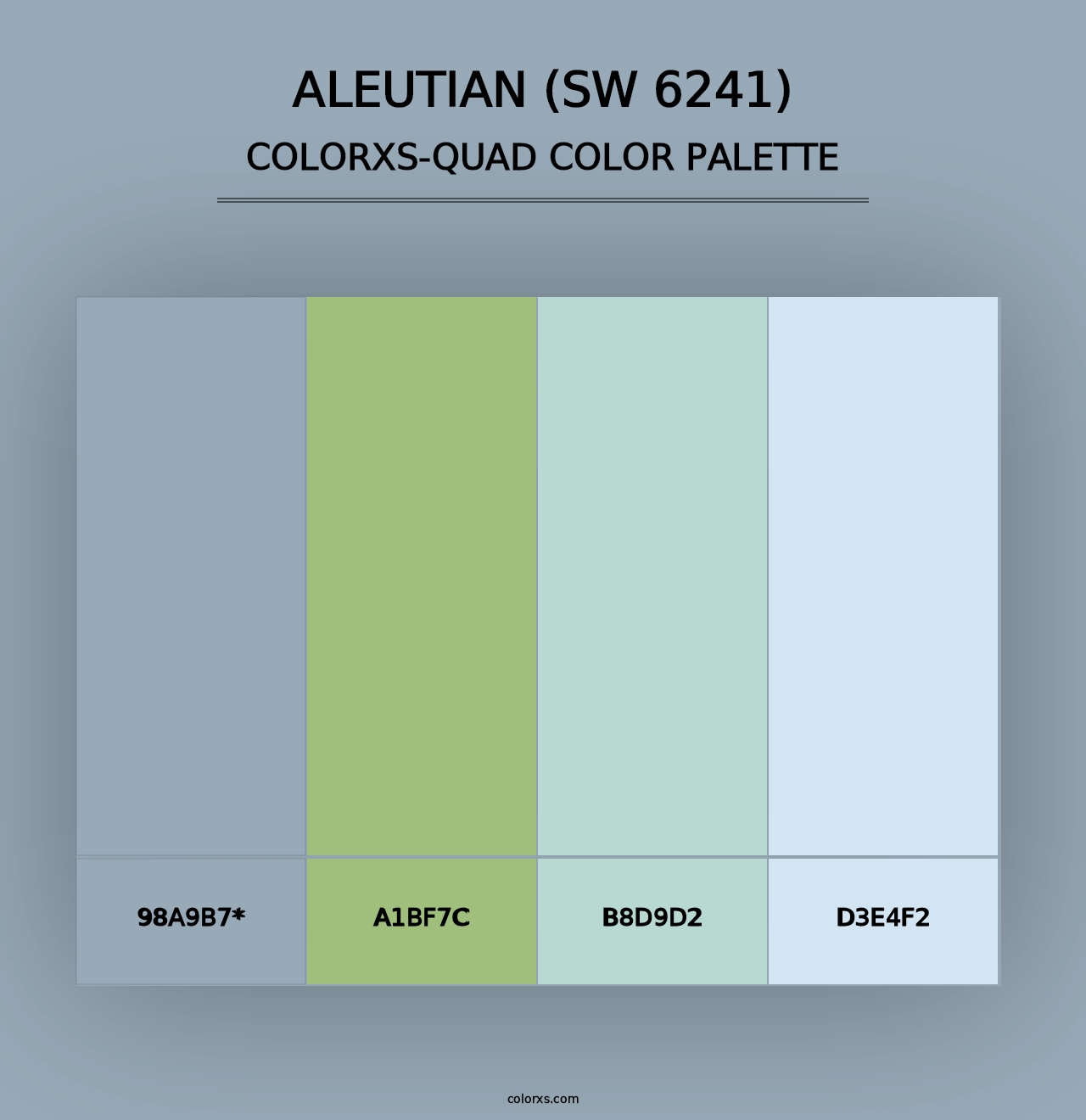 Aleutian (SW 6241) - Colorxs Quad Palette