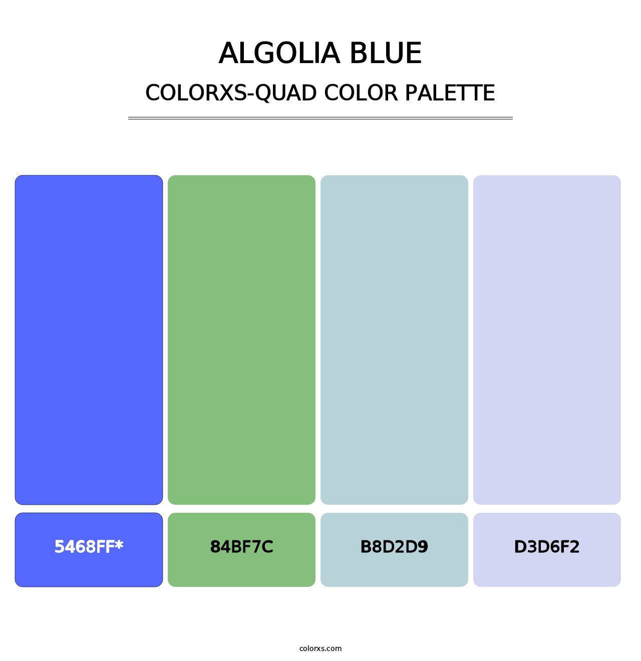 Algolia Blue - Colorxs Quad Palette