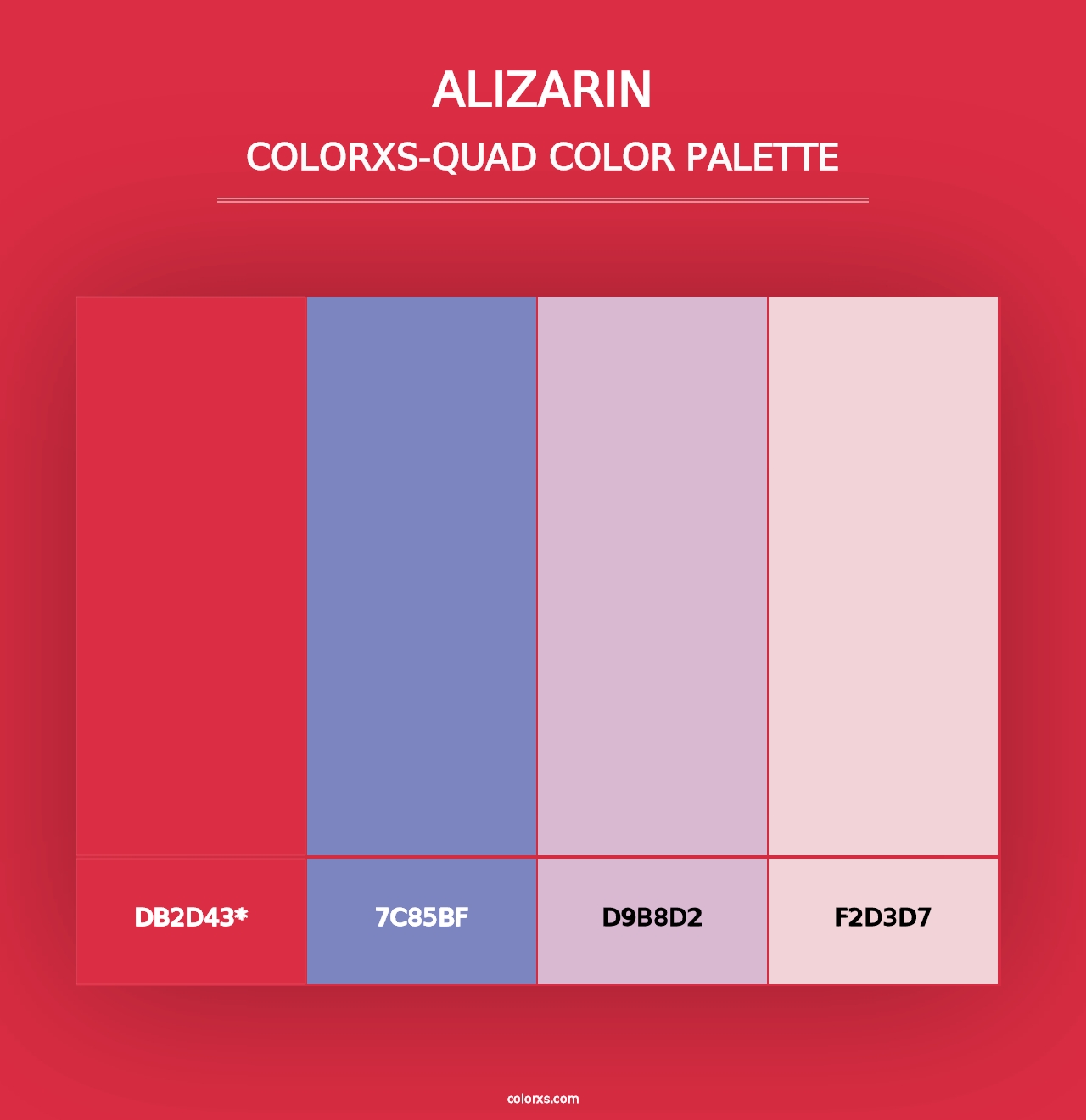 Alizarin - Colorxs Quad Palette