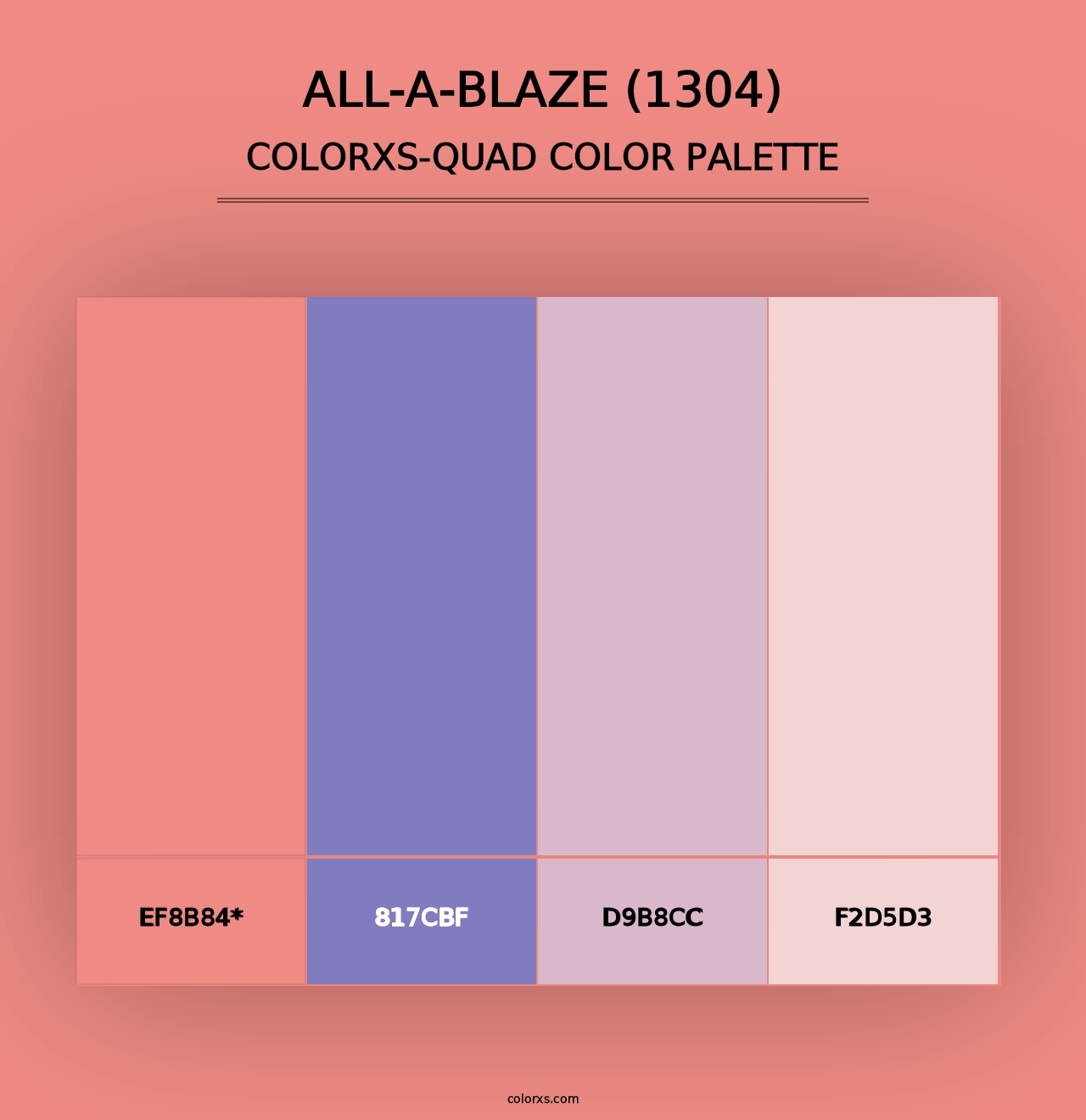 All-a-Blaze (1304) - Colorxs Quad Palette