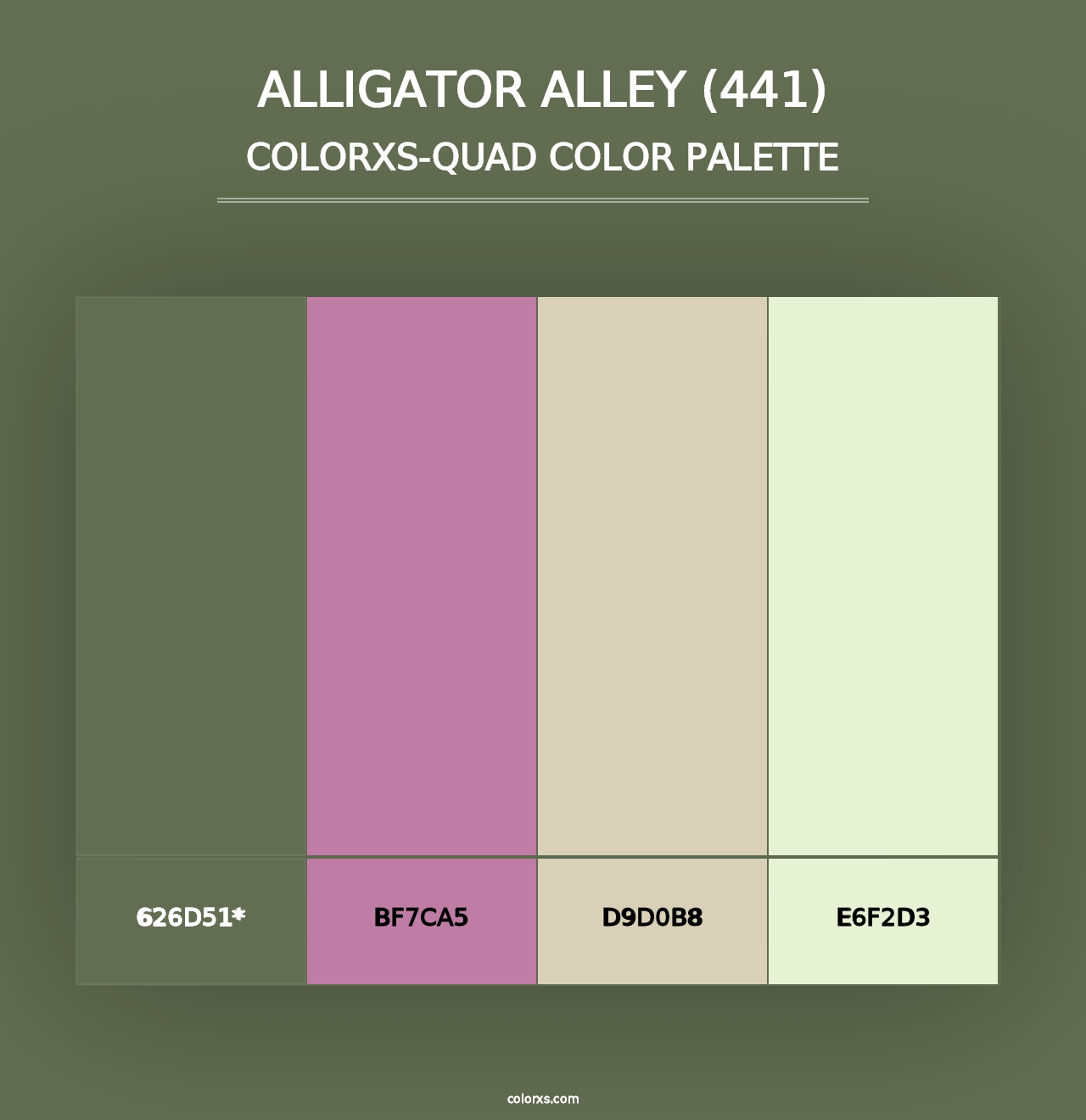 Alligator Alley (441) - Colorxs Quad Palette