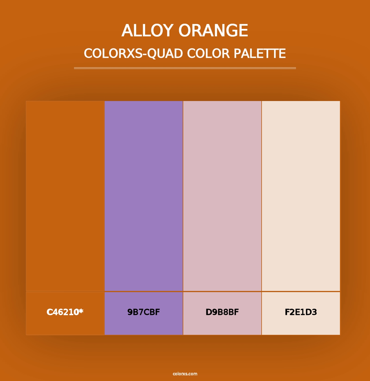 Alloy Orange - Colorxs Quad Palette