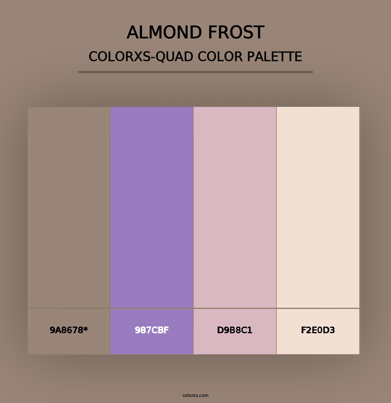 Almond Frost - Colorxs Quad Palette