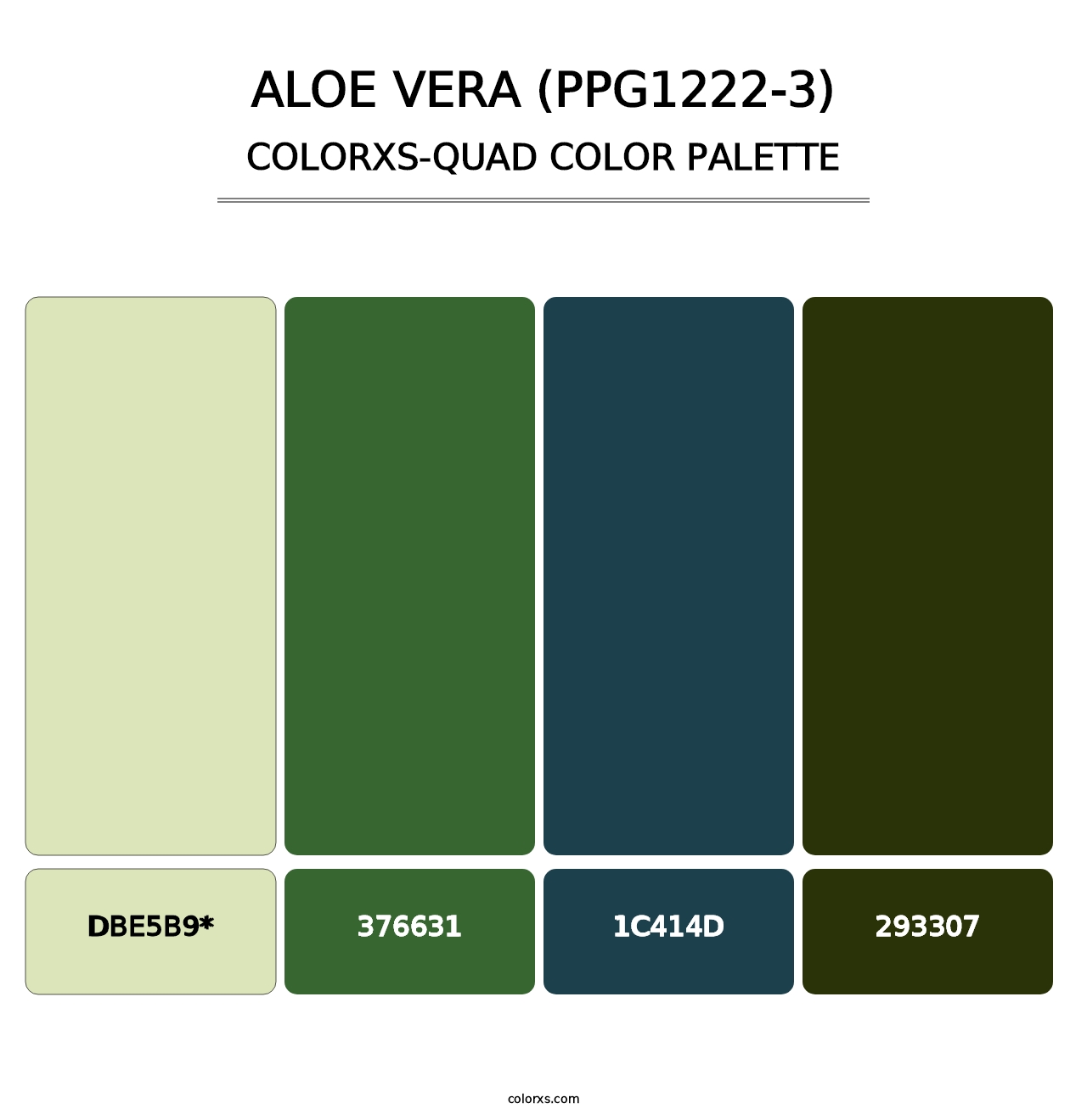 Aloe Vera (PPG1222-3) - Colorxs Quad Palette