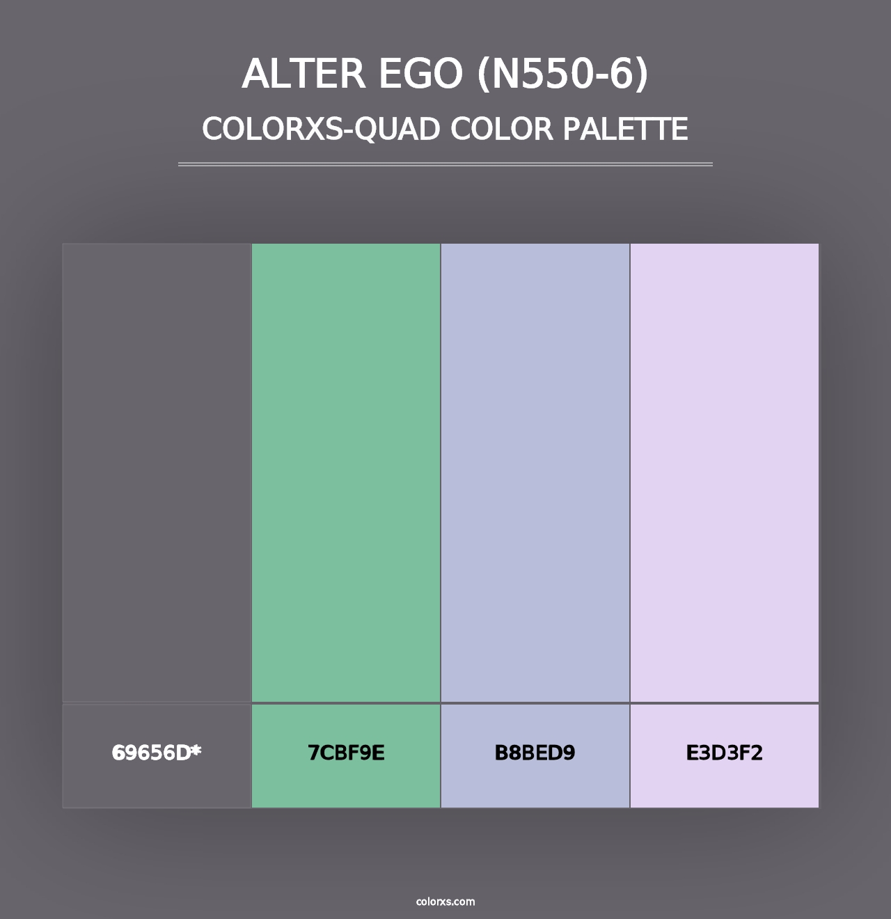 Alter Ego (N550-6) - Colorxs Quad Palette