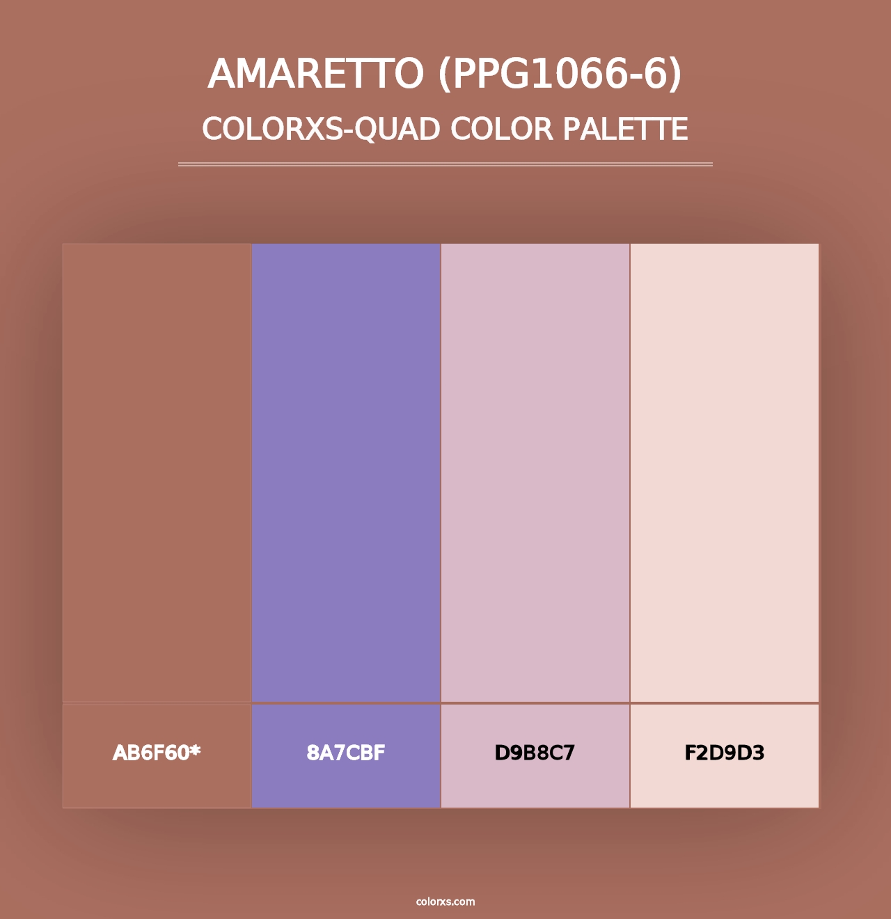 Amaretto (PPG1066-6) - Colorxs Quad Palette