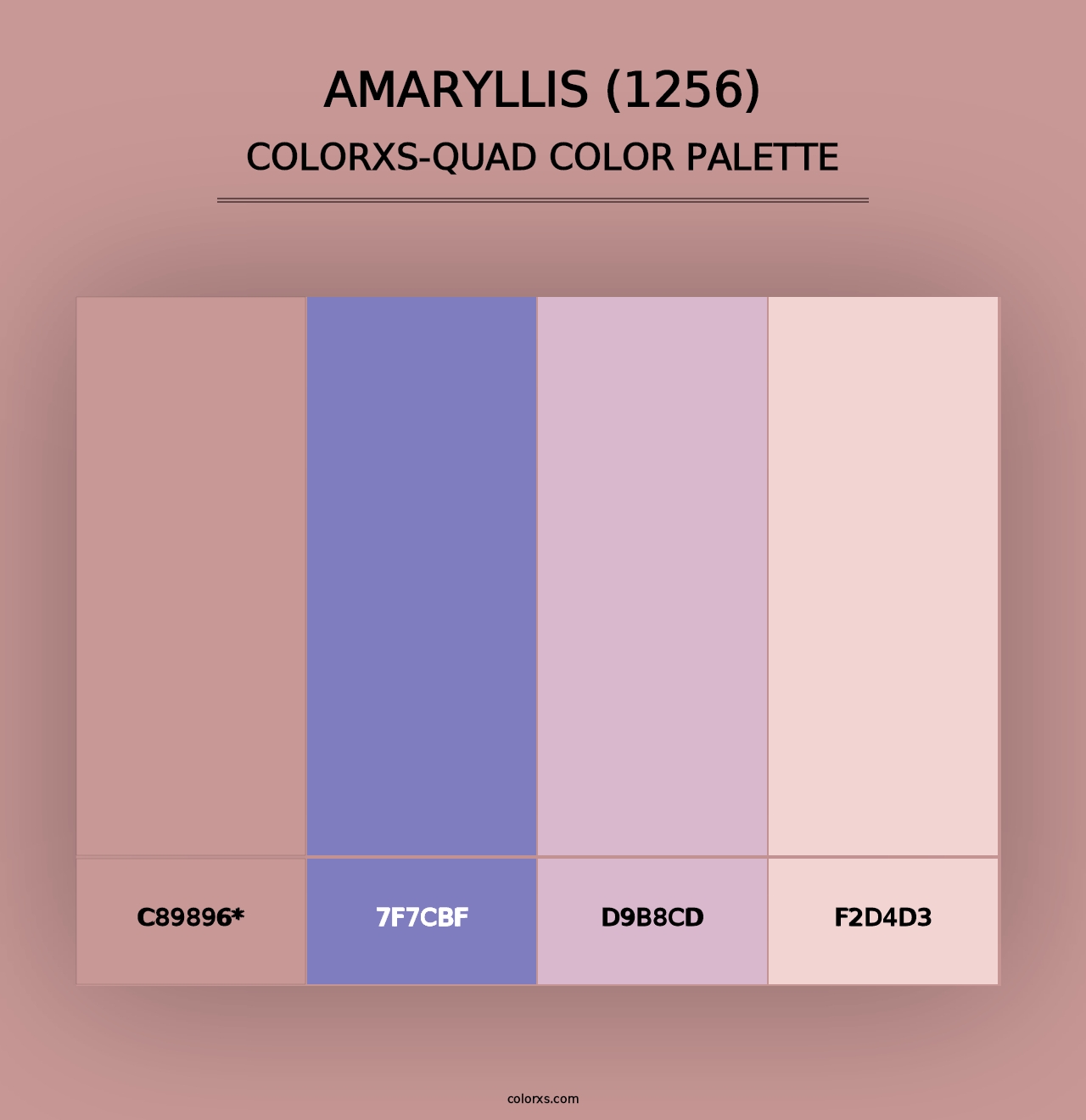 Amaryllis (1256) - Colorxs Quad Palette