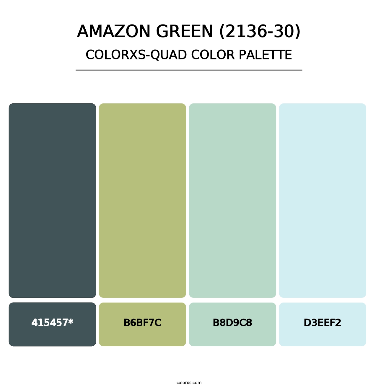 Amazon Green (2136-30) - Colorxs Quad Palette