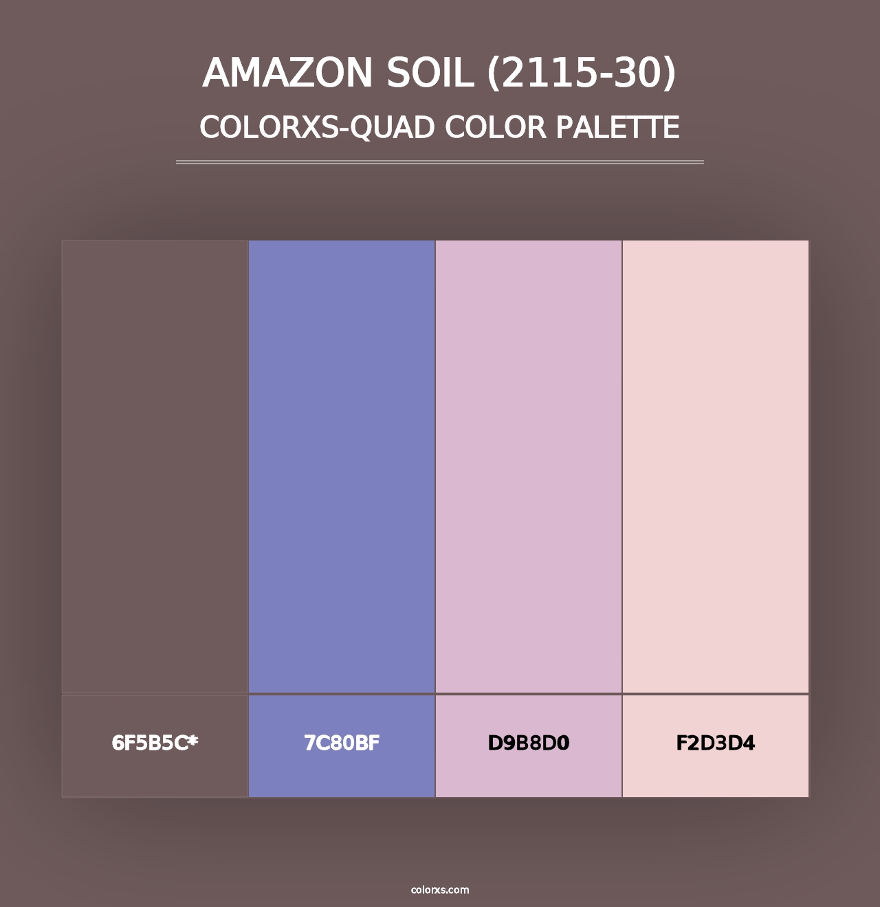 Amazon Soil (2115-30) - Colorxs Quad Palette