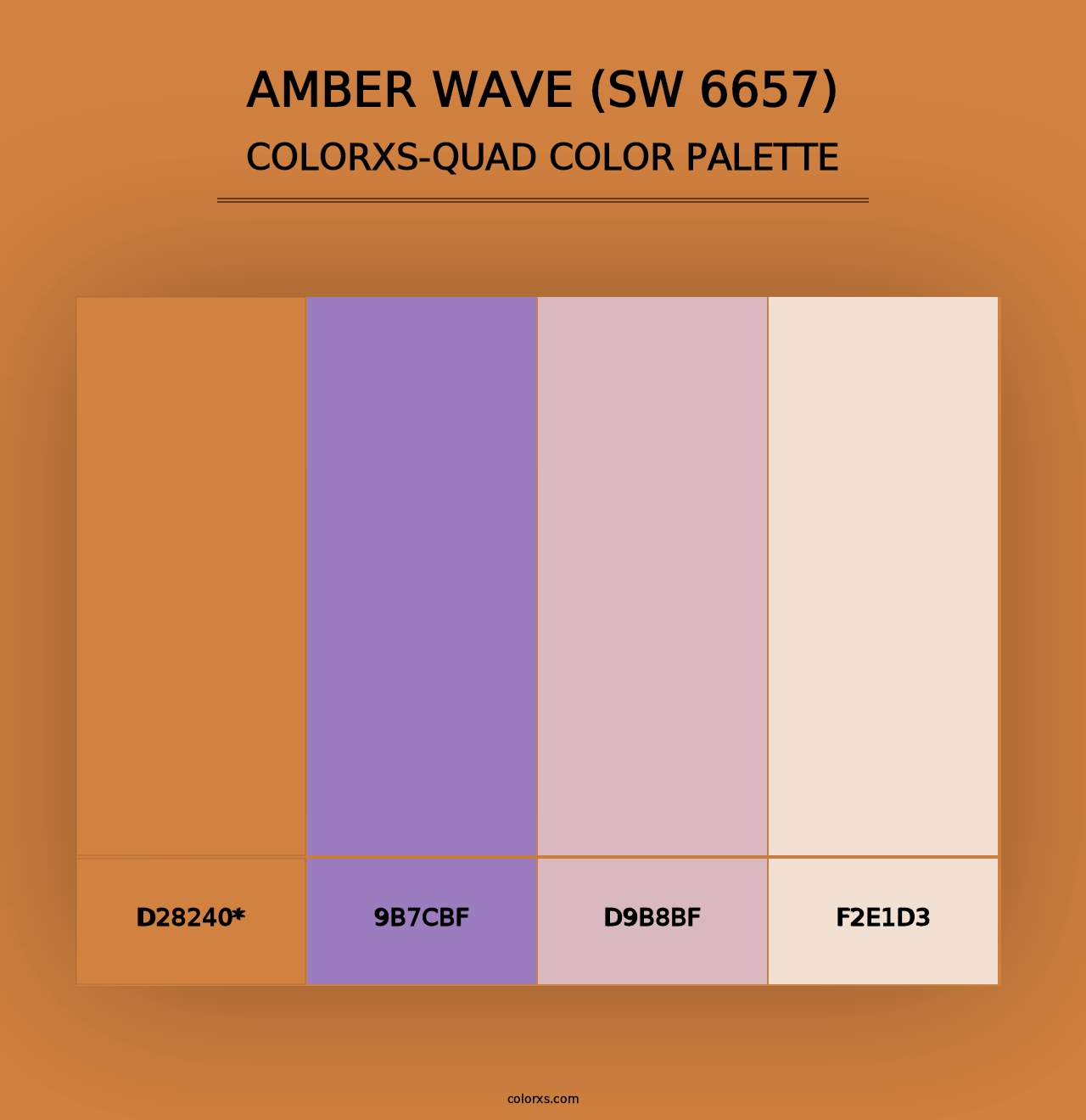 Amber Wave (SW 6657) - Colorxs Quad Palette